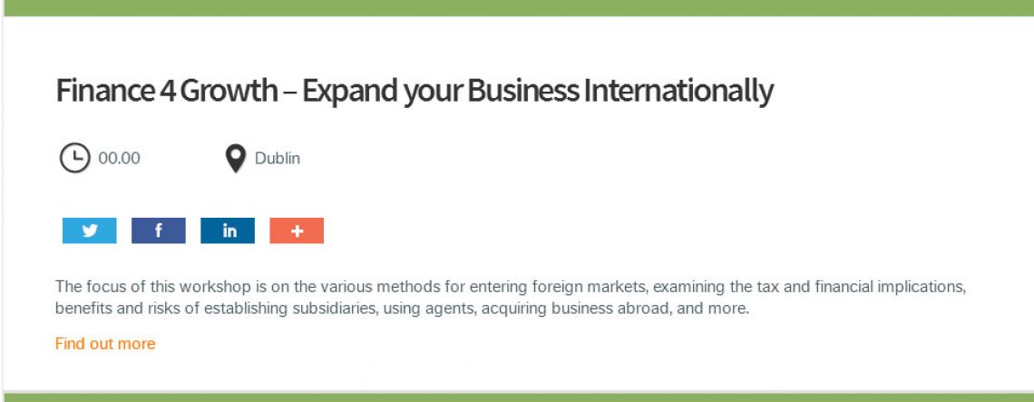 Finance 4 Growth – Expand your Business Internationally